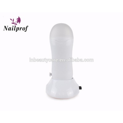 Roll-on depilatory wax heater, portable wax pot heater